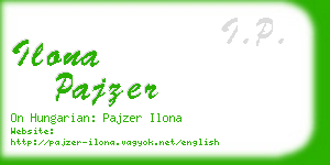 ilona pajzer business card